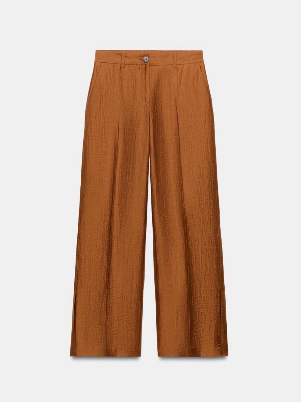 Zara Wide-Leg Linen Blend Pants (NWT)